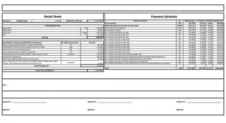 Prestige Finsbury Park Costing Details